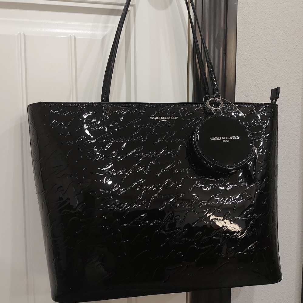 Karl Lagerfeld Paris Large Tote Bag with Coin Purse